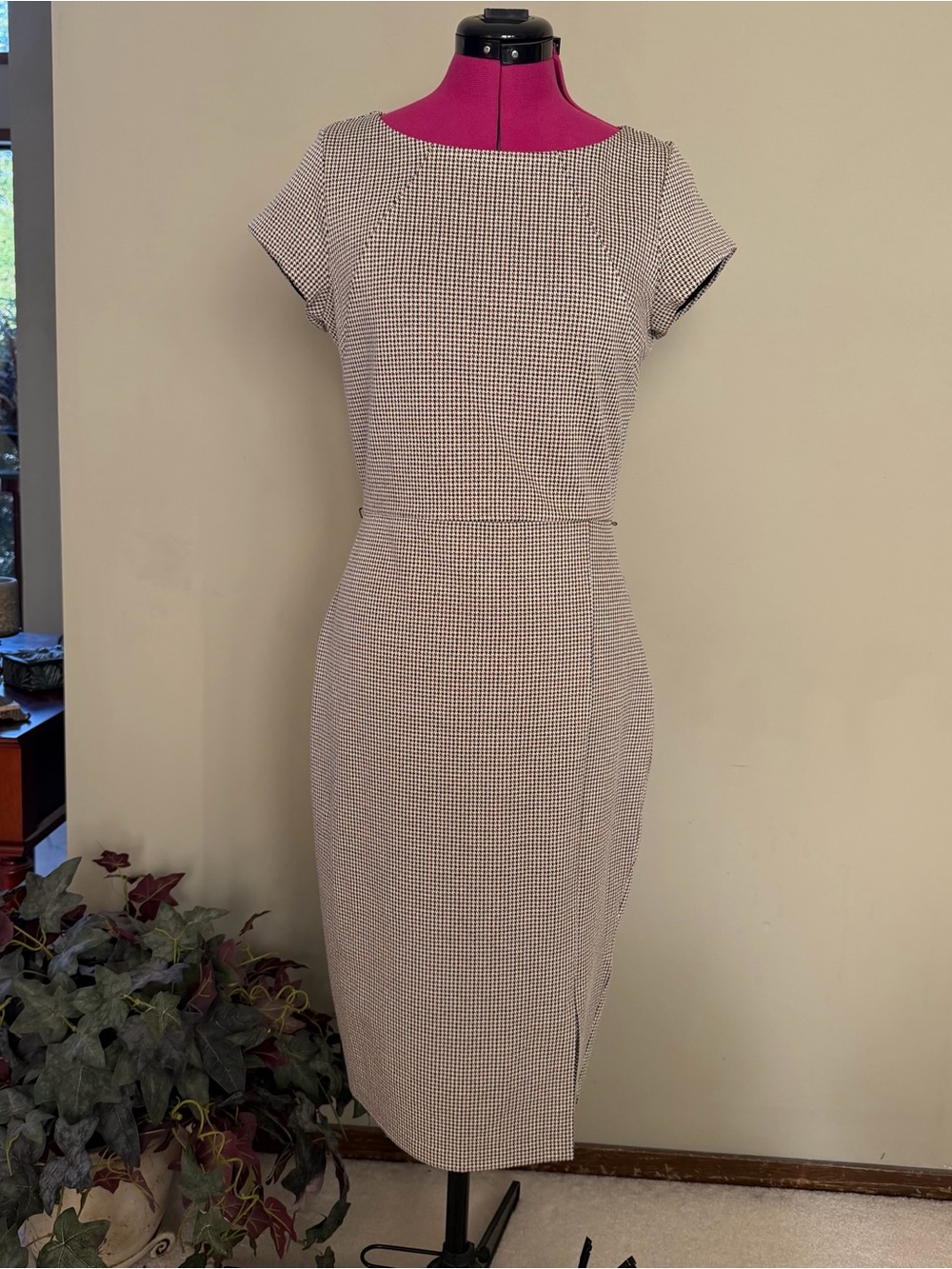 Express Houndstooth Sheath Dress Sz M